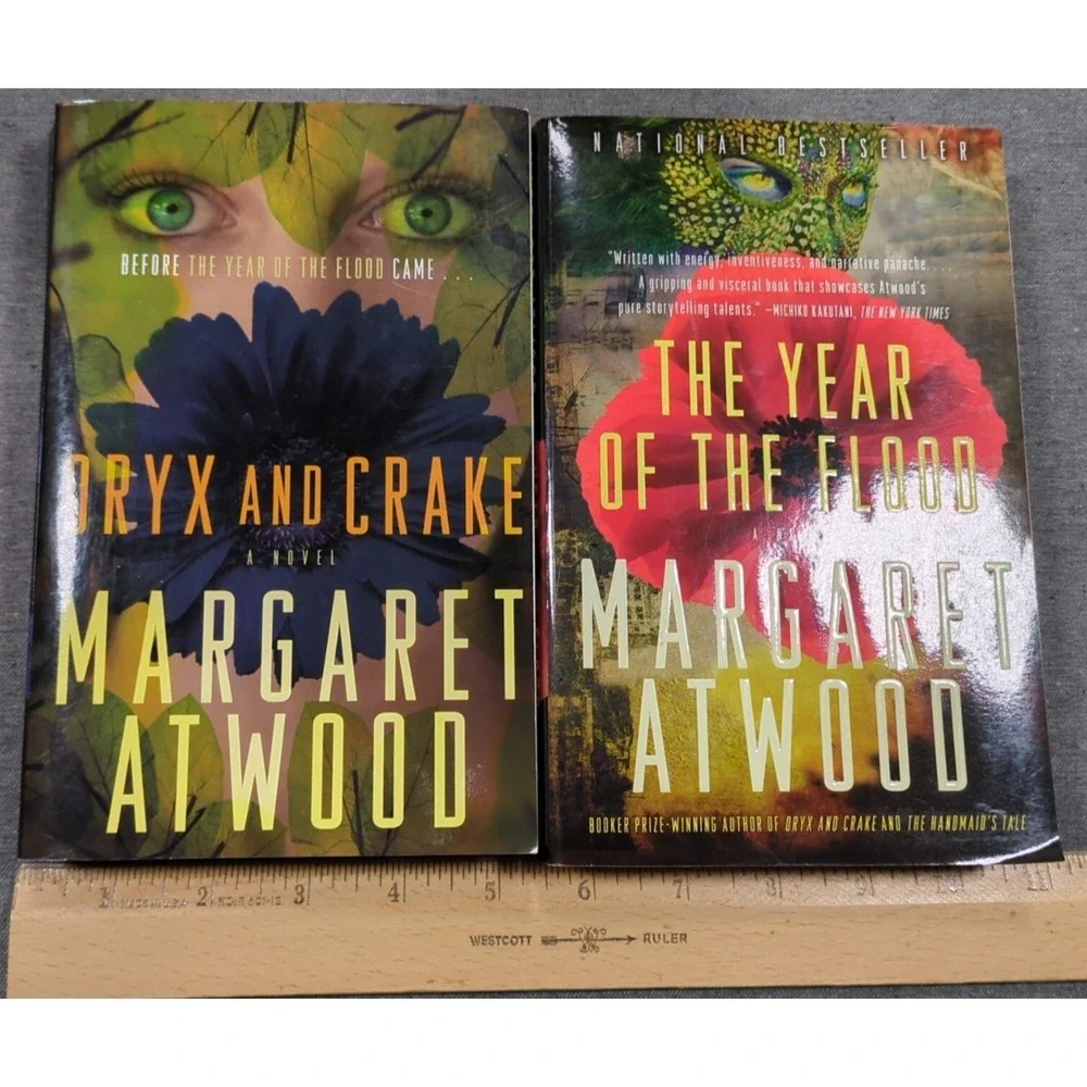 Margaret Atwood ORYX &‎ CRAKE/The Year of  Flood - Maddaddam Trilogy Books 1 & 2
